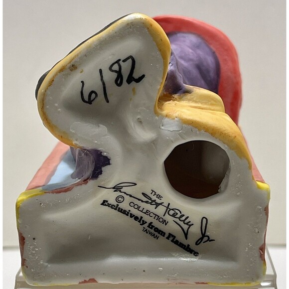 Emmett Kelly Jr Freddie The Freeloader Suitcase Figure Sculpture Clown 8"Flambro - Picture 12 of 14